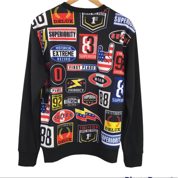 Switch Remarkable Men's Black Logo Crew Neck Pullover - Picture 2 of 6